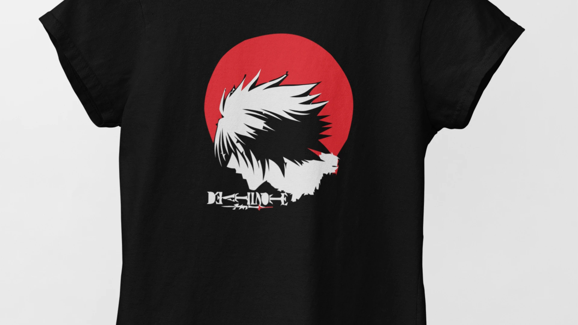A black printed children’s T-shirt on a hanger, from the Kidcity Figma product image.
