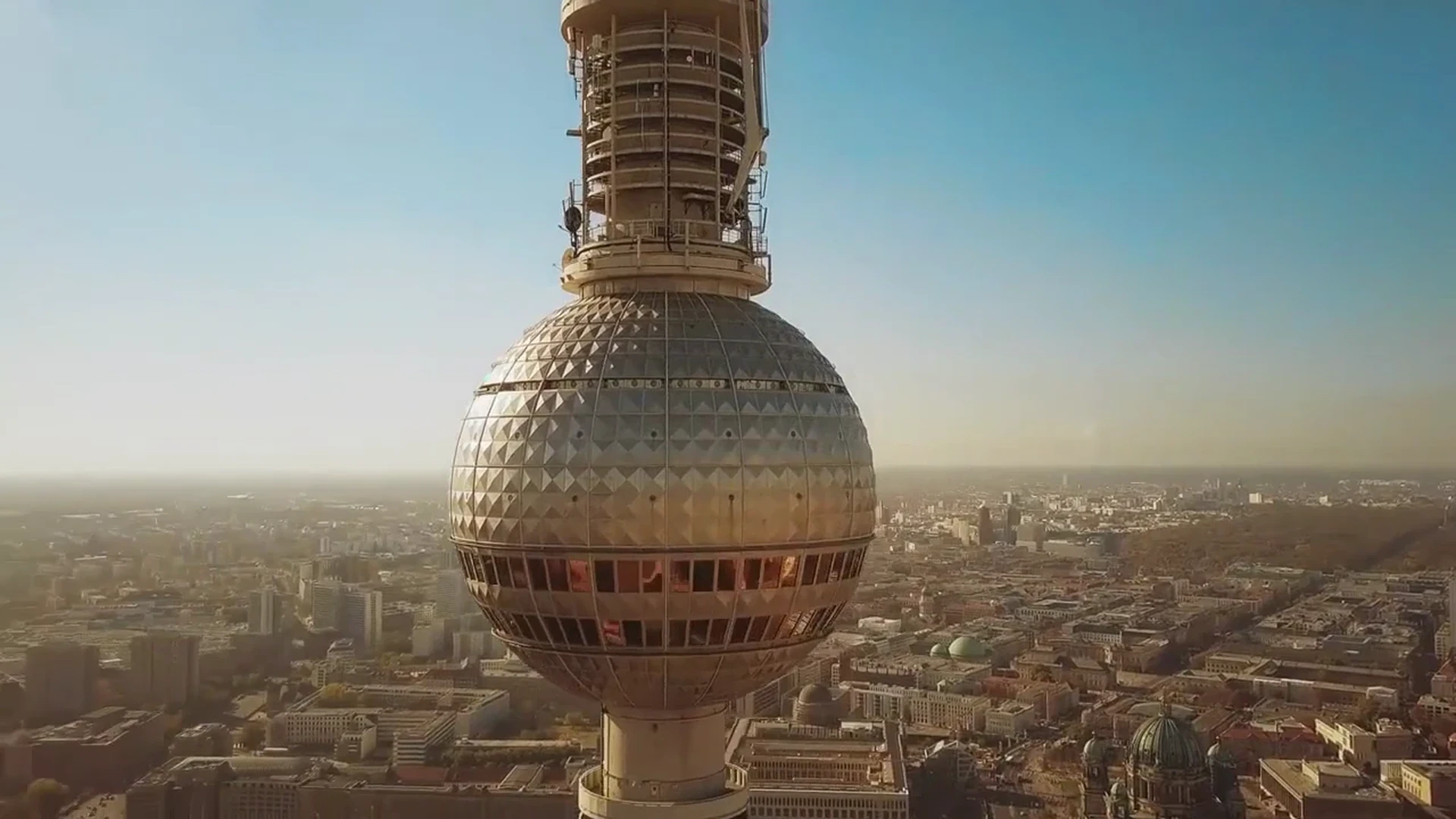 Berlin’s television tower and skyline, from the travel film used in the Nordic Travel Incoming project.