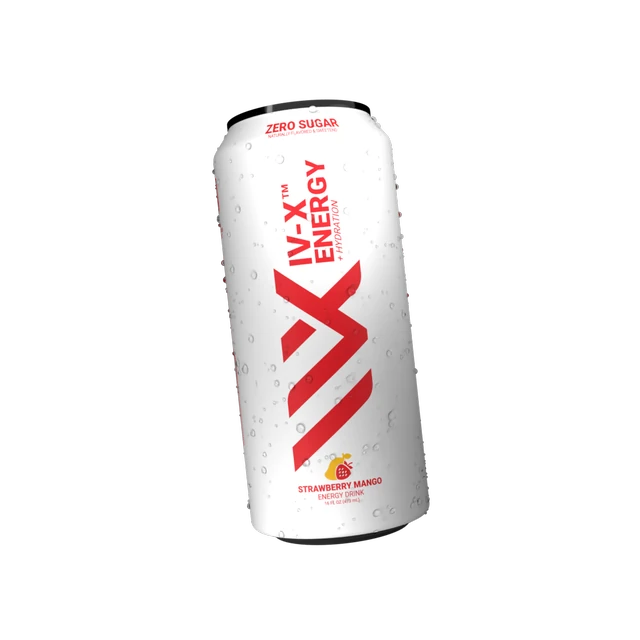 Rotating Strawberry Mango DRINK IV-X can